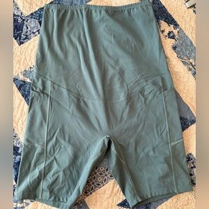 Maternity Teal Enerful Bike Shorts